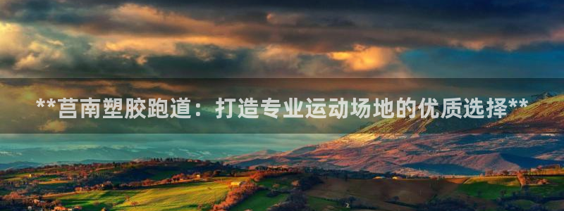 谈球吧网页登录：**莒南塑胶跑道：打造专业运动场地的优质选择**