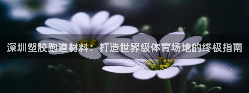 谈球吧体育首页综合登陆：深圳塑胶跑道材料：打造世界级体育场地的终极指南
