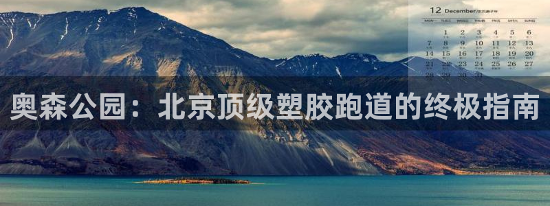 谈球吧电子app：奥森公园：北京顶级塑胶跑道的终极指南