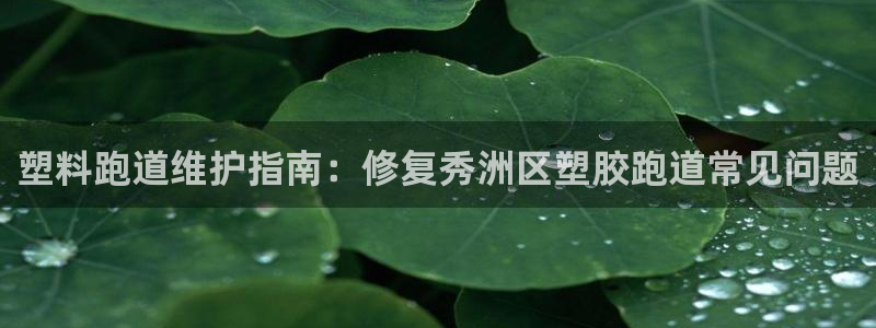 谈球吧-体育赛事：塑料跑道维护指南：修复秀洲区塑胶跑道常见问题